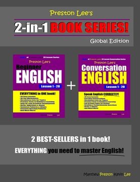 portada Preston Lee's 2-in-1 Book Series! Beginner English & Conversation English Lesson 1 - 20 Global Edition (in English)