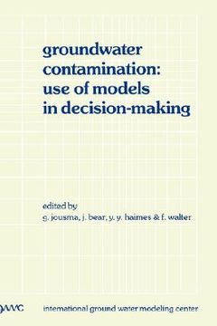portada groundwater contamination: use of models in decision-making (en Inglés)