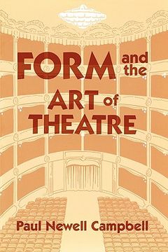 portada form and the art of theatre (en Inglés)