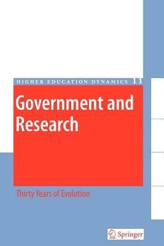portada Government and Research: Thirty Years of Evolution (in English)