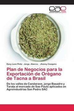 portada Plan de Negocios Para la Exportación de Orégano de Tacna a Brasil