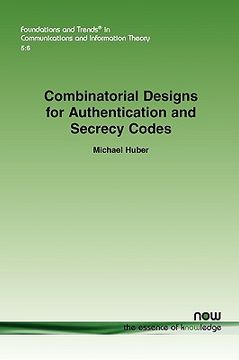 portada combinatorial designs for authentication and secrecy codes (en Inglés)