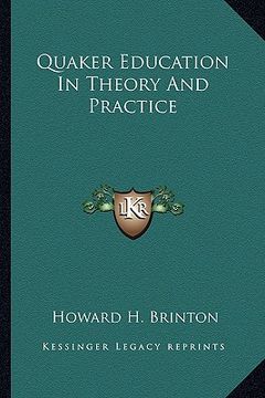 portada quaker education in theory and practice