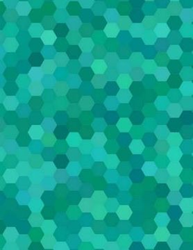 portada Blue Hex (Small Hexagon Graph Paper) (en Inglés)