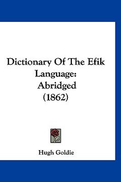 portada dictionary of the efk language: abridged (1862) (en Inglés)