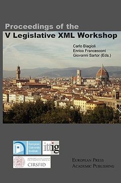 portada proceedings of the v legislative xml workshop (en Inglés)