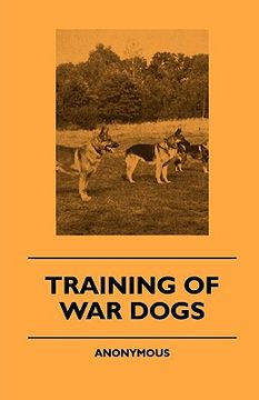 portada training of war dogs (en Inglés)