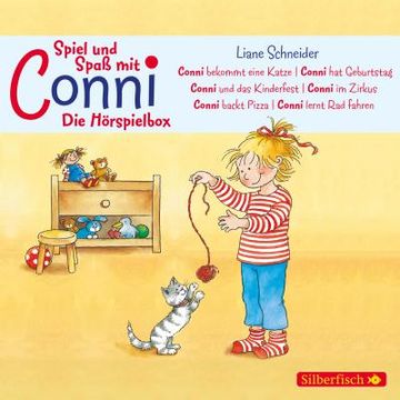 portada Spiel und Spaß mit Conni (Meine Freundin Conni - ab 3): »Conni Bekommt Eine Katze«, »Conni hat Geburtstag«, »Conni und das Kinderfest«, »Conni im Zirkus«, »Conni Backt Pizza«, »Conni Lernt rad Fahren«: (in German)