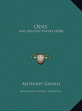 portada odes odes: and fugitive poetry (1830) and fugitive poetry (1830)