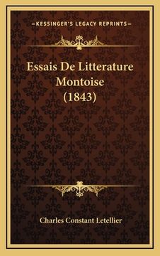 portada Essais De Litterature Montoise (1843) (en Francés)