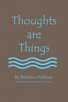 portada thoughts are things (in English)