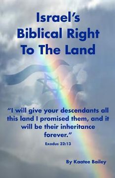 portada Israel's Biblical Right to the Land (in English)