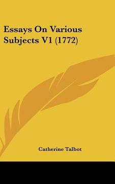 portada essays on various subjects v1 (1772) (en Inglés)