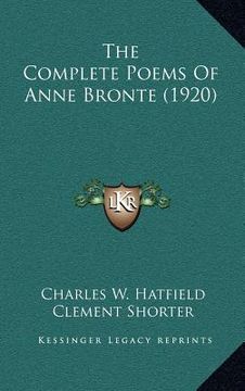 portada the complete poems of anne bronte (1920)