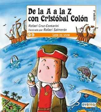 portada De la A a la Z con Cristobal Colon / From A to Z with Columbus (Spanish Edition) (in Spanish)