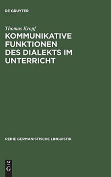 portada Kommunikative Funktionen des Dialekts im Unterricht 