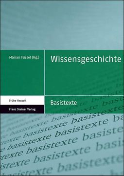 portada Wissensgeschichte (en Alemán)