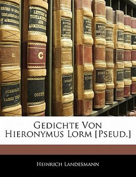 portada Gedichte Von Hieronymus Lorm [pseud.] (in German)