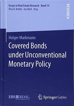 portada Covered Bonds Under Unconventional Monetary Policy (Essays in Real Estate Research) 