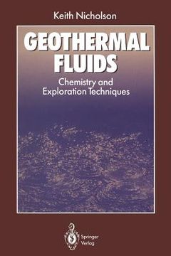 portada geothermal fluids: chemistry and exploration techniques (in English)