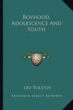 portada boyhood, adolescence and youth (en Inglés)