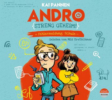 portada Andro, Streng Geheim! - Fehlermeldung Schule (Teil 1): Lustiges Kinderhörbuch für Mädchen und Jungen (en Alemán)