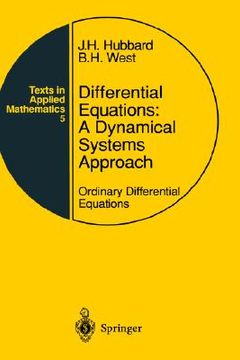 portada differential equations: a dynamical systems approach: ordinary differential equations (en Inglés)