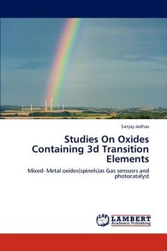 portada studies on oxides containing 3d transition elements (en Inglés)