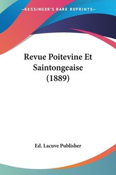 portada Revue Poitevine Et Saintongeaise (1889) (en Francés)