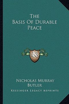 portada the basis of durable peace (in English)