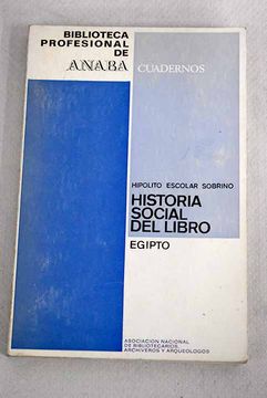 portada Historia Social del Libro Egipto 1974 (in Spanish)
