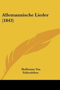 portada allemannische lieder (1843) (in English)