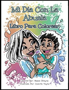 portada Mi Día con la Abuela: Libro Para Colorear (in Spanish)