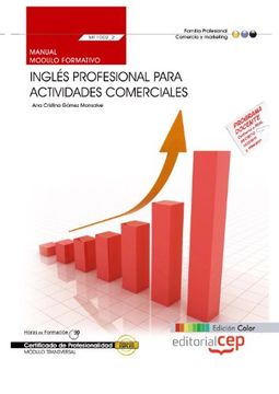 portada Manual Edición Color Inglés Profesional Para Actividades Comerciales (Mf1002_2: Transversal). Certificados de Profesionalidad.