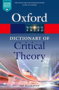 portada A Dictionary of Critical Theory (Oxford Quick Reference) (en Inglés)