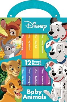 portada Disney: Baby Animals 12 Board Books (in English)