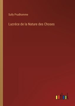 portada Lucréce de la Nature des Choses (en Francés)