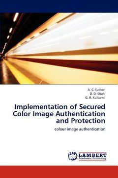 portada implementation of secured color image authentication and protection