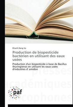 portada Production de biopesticide bactérien en utilisant des eaux usées