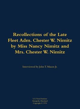 portada Recollections of the Late Fleet Adm. Chester W. Nimitz (in English)