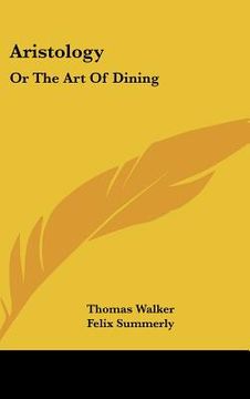portada aristology: or the art of dining (en Inglés)
