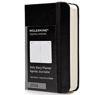 portada Moleskine 2014 Daily Planner, 12 Month, Extra Small, Black, Hard Cover (2.5 x 4 ) (Planners & Dats)