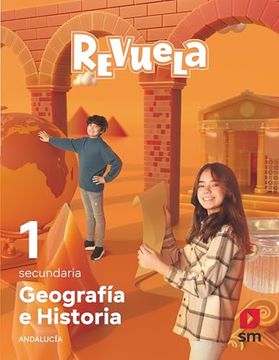 portada Geografía e Historia. 1 Secundaria. Revuela. Andalucía