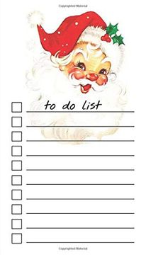 portada To do List Notepad: Vintage Santa, Checklist, Task Planner for Christmas Shopping, Planning, Organizing 