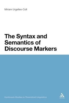 portada syntax and semantics of discourse markers (in English)