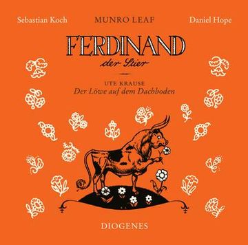 portada Ferdinand der Stier und der Löwe auf dem Dachboden: Gelesen von Sebastian Koch und Musik von Daniel Hope (in German)