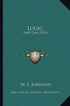portada logic logic: part one (1921) (en Inglés)