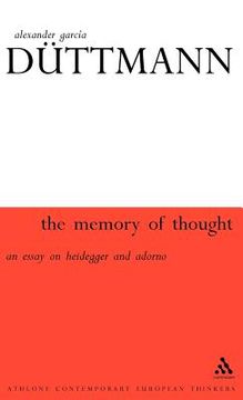 portada memory of thought (en Inglés)
