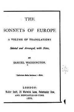 portada The Sonnets of Europe, a Volume of Translations (in English)