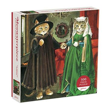 portada Puzzle - Meowsterpiece: The Arnolfini Marriage: 500 Piece Puzzle (Puzzles) (in English)